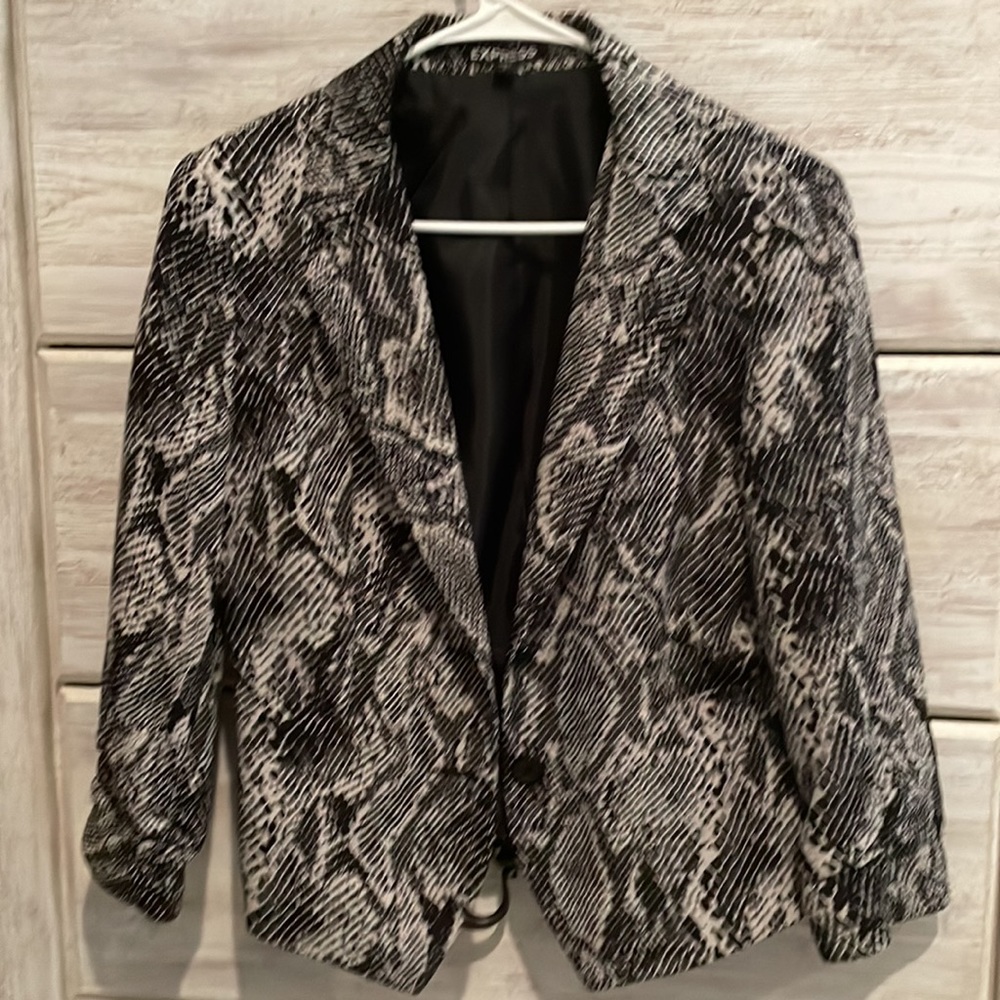 Express Collection Python Print Blazer - image 3